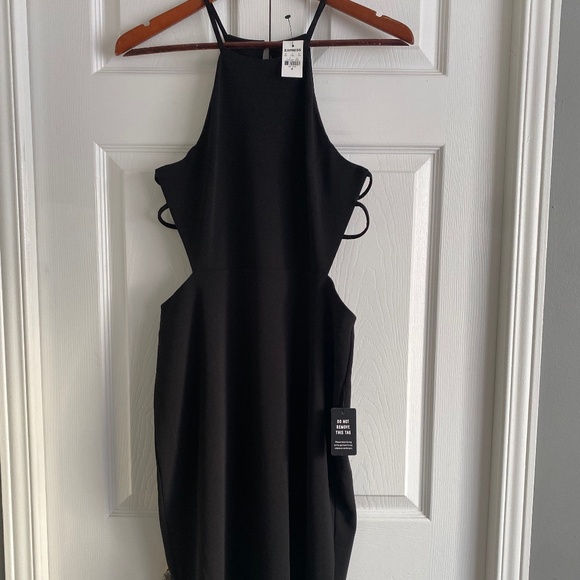 NWT Express Black Cut-Out LBD - Picture 2 of 5